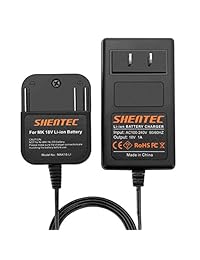 Shentec 18V Cargador de batería de litio compatible con Makita 18V batería BL1815 BL1830 BL1840 BL1850 LXT-400 194204-5 194205-3 (solo para batería de iones de litio de 18 V)