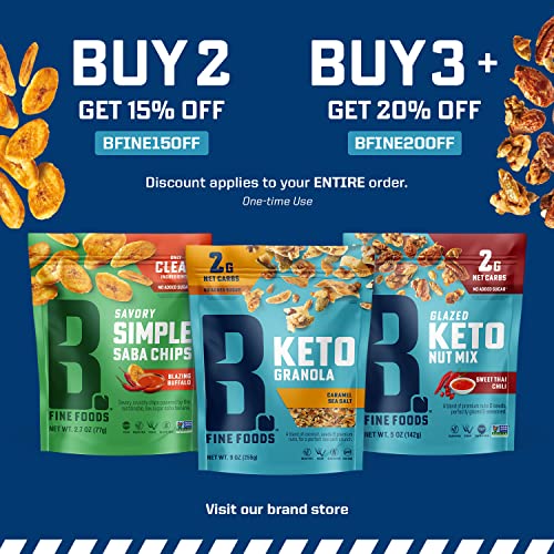Keto Granola High Protein Snack, Variety Pack of 3 (9oz) Maple