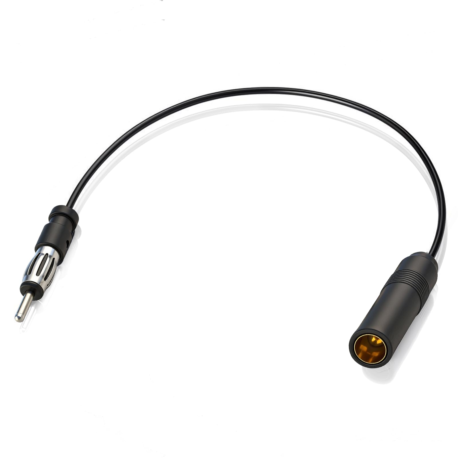 Bingfu Universal Vehicle Car Stereo FM AM Radio Antenna Extension Cable 20 inch / 50cm DIN Plug Connector Coaxial Cable for Vehicle Truck Car Audio Stereo Head Unit CD Media Receiver Player