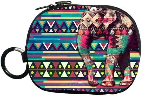 Generic Personalized Generic Personalized Colorful Aztec Alpaca Elephant Pattern for Zippered Throw Pillowcase 18x18 inches (one sides)for Coin Purse (Two Side)