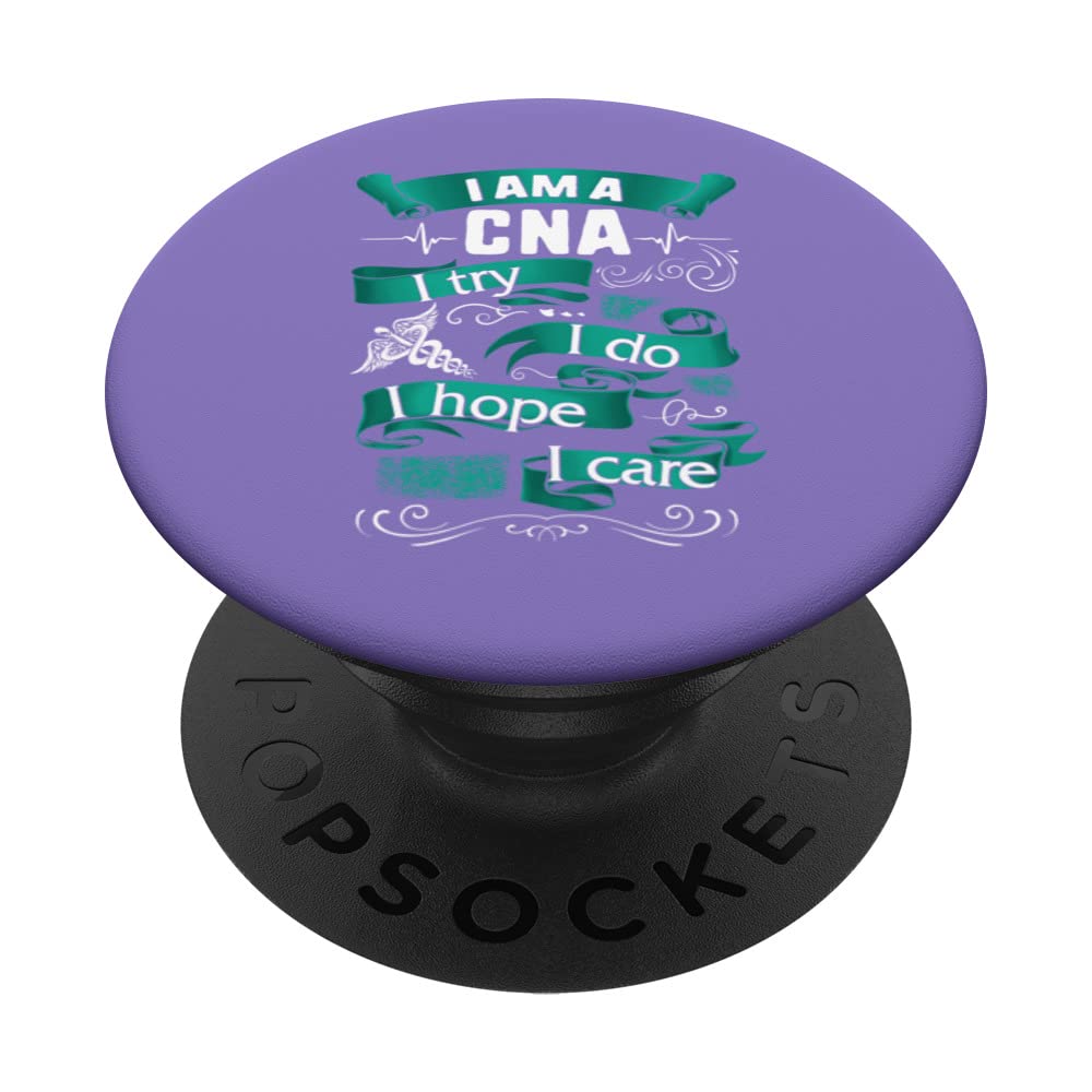 CNA Nurse For Women Angels Nursing School Nurses Week Mother PopSockets Swappable PopGrip