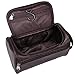 HappyDavid PU Leather Travel Toiletry Bags Mens Ladies Supply Toiletry Dopp Kit Bag (brown-204)