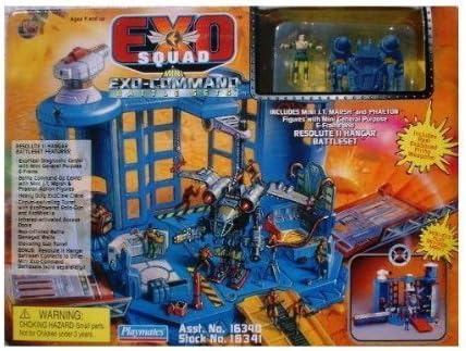Exo Squad RESOLUTE 2 HANGAR Battleset Mini Battle Play Set with J.T. Marsh &amp; Phaeton Figures (1995 Playmates) by Exo Squad