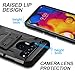 LG V40 Case, LG V40 ThinQ Case, lovpec Kickstand [Heavy Duty Protection] Hybrid Swivel Belt Clip Holster Rugged Full Body Armor Protective Shockproof Phone Case Cover for LG V40 (Black)