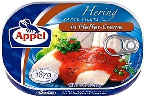 Appel Herring Fillets in Pfeffer ( Pepper ) Cr?e -200g by Appel