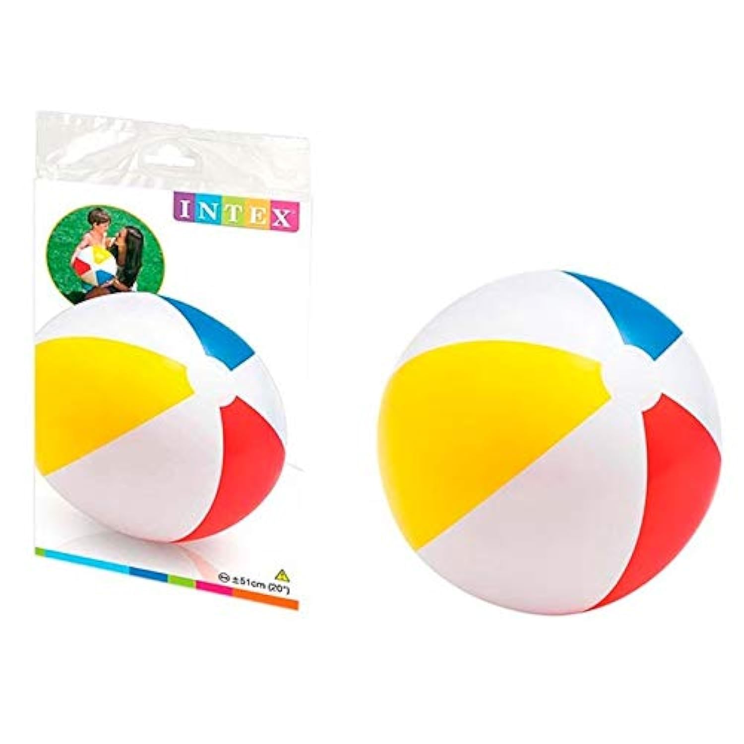 Intex Glossy Beach Ball 51 cm White