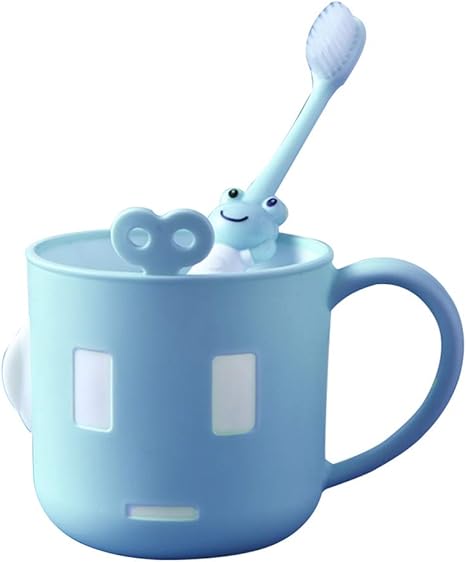 Amazon Yumeige 歯ブラシカップ 歯ブラシカップ 赤ちゃんのために設計された再利用可能なシリコン歯ブラシカップ特に 多機能水カップ 飲料カップ ブルー グリーン ピンク Color Blue Size 1 Pack 歯磨きコップ ホーム キッチン オンライン通販