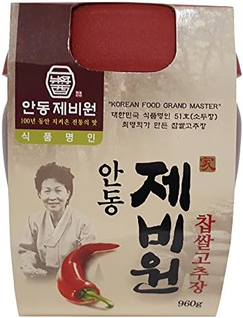 Andongjebiwon Traditional Sweet Rice Gochujang, Glutinous Rice Hot Pepper Paste Food, 960g