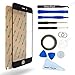 MMOBIEL Front Glass for iPhone 6 Plus 6S Plus Series (Black) Display Touchscreen incl 12 pcs Tool Kit