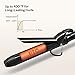 Anjou Curling Iron, 1.25 inch Hair Curler Curling Wand with Anti-scalding Insulated Tip, Ceramic Tourmaline Coating with LCD Diaplay(250 °F to 430 °F, Glove and Curl Clips Included)