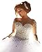 ScelleBridal Gorgeous 2016 Pearls Beading Long Sleeves Ball Wedding Dresses for Bride Ivory 16