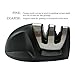 Professional Manual knife sharpener, 2 Stage System - Coarse & Fine, Protable, Black