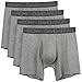 David Archy Men's Breathable Bamboo Rayon Boxer Briefs with Fly in 3 or 4 Pack