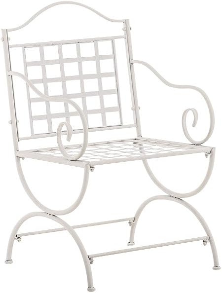 Nostalgie Terraza silla de hierro, resistente a la intemperie, fácil