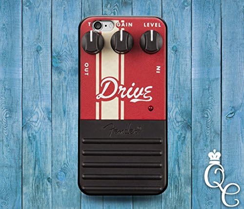 *BoutiqueHouse* iPhone 4 4s 5 5s 5c SE 6 6s plus iPod Touch 4th 5th 6th Gen Fun Cute Custom Distortion Pedal Box Red Rock Roll Band Music Guitar Cover Case(Samsung Galaxy S7 Edge)