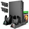 KINGTOP Vertical Cooling Stand Compatible with Xbox One/S/X, Dual Controller Charging Docking Station for Xbox One…