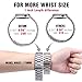Oitom 42mm/44mm XL Large Bands Compatible with Apple Watch Series 4 44mm, Series 3/2/1 42mm, Men IWATCH, Heavy Stainless Steel Metal Link Bracelet Wristbands Strap (Silver)