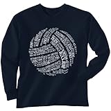 Premium Volleyball T-Shirt Long Sleeve | Volleyball Words | Youth to Adult Sizes | Multiple Colors