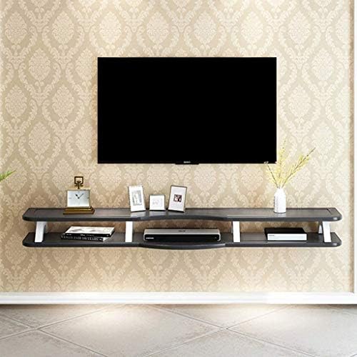 テレビ台 シンプル テレビスタンド 壁掛けテレビの棚浮動棚ウォールシェルフセットトップボックスルーターdvdプレーヤー プロジェクター小さな電子アイテム収納棚テレビの背景の壁の装飾棚 Color Black A Size 130cm Black B 130cm Midlothiantsi Org Uk