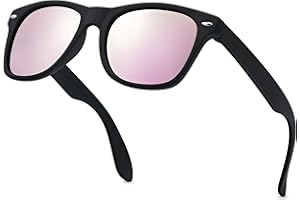 LEICO FASHION Kids Polarized Retro Sunglasses for Boys Girls Age 3-12 Shatterproof UV Protection Toddler Children Sun Glasses