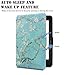 Walnew Protective case for Amazon Kindle Voyage(2014) The Thinnest and Lightest Colorful Painting PU Leather Cover with Auto Sleep/Wake Function,Tree and Flower