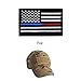 2 Pieces Tactical USA Flag Patches -Thin Red and Blue Line American Flag US Military Patch Tactical Firefighter& Police