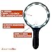 Sunfyre Tek Ultra Bright 10 LED Light Jumbo 2 Lens Hand Held Magnifying Glass (1.8X and 2.5X Zoom Magnification) 5.5-inch and 1-inch Lens