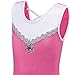 TFJH E Kids Ballet Dancing Gymnastics Outfits Girls Athletic Bodysuit HotPink 6A