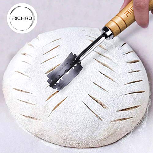 Richro Premium Bread Lame Cutter Bakers Scoring Knife Slashing Tool