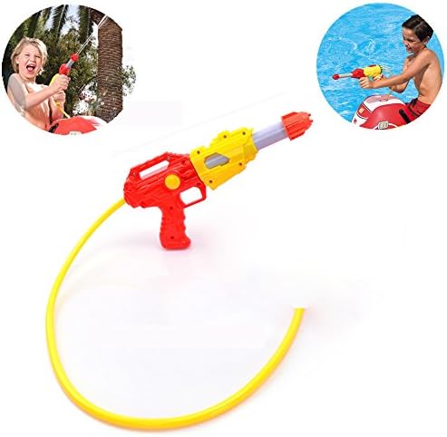 FireBee Portable Soaker Water Squirt Gun with Hose Sand Toy Blaster Zipfire No Need Container Continuously Shoot Pool Rafting Bath Toy