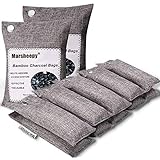 Marsheepy 12 Pack Bamboo Charcoal Air Purifying Bags, Activated Charcoal Odor Absorber, Shoe Deodorizer Bags, Odor Eliminator for Home, Pets, Car, Closet (200g X 2 and 75g x 10)