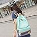 Artone Canvas Tribal Stripes Travel Daypack Campus Backpack With Crossbody Bag And Pencil Case Auqa Blue