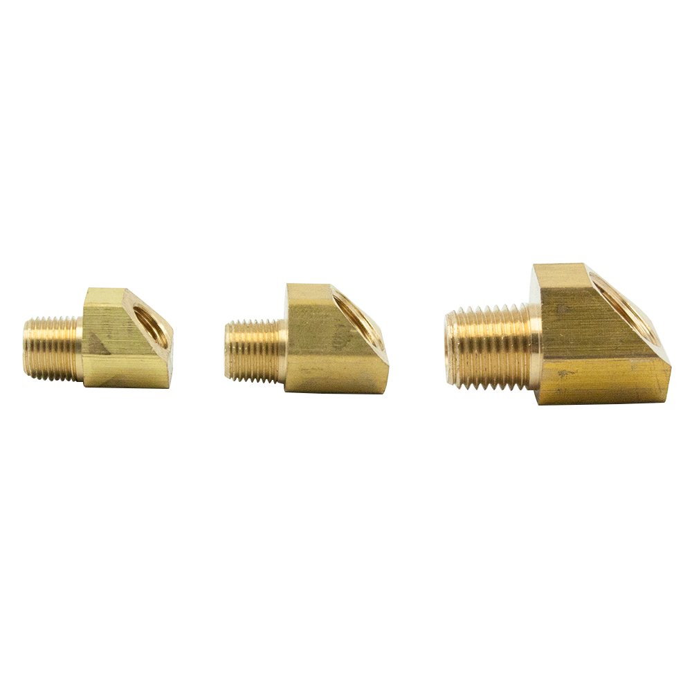 Legines Brass Inverted Flare Fitting Pack of 2 Brake Line Union 1/4