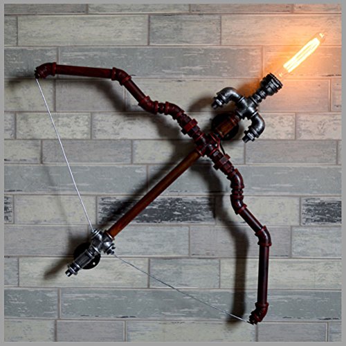 Jiashuaibin Vintage Hose Wall Light Creative Metal Bow And Arrow