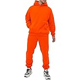 Tuveke Sweat Suits For Men Set 2 Pcs Hoodie Jogger Sweatsuits Size S To 3XL