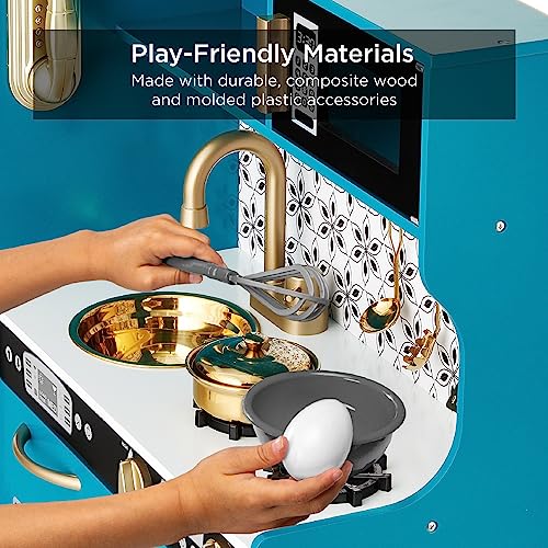 Best Choice Products Pretend Play Kitchen Wooden Toy Set for Kids w