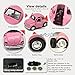 FORREST Cute Vintage Toy Car for Kids, VW Beetle 1:38 Diecast Play Vehicles Model ,Classic Design Style , Lights&Sounds Whit Multi-Color, Great Gift (Orange)