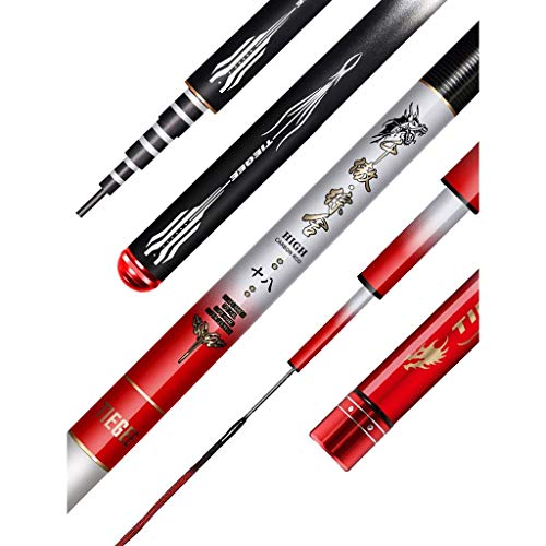 Angelrute Teleskop Angelrute Tragbares Spinnen für l Brandung Salzwasser Süßwasser Bassboot Carbon Anfänger Kit Set…