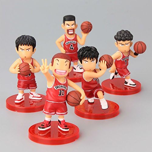 5 Pcs/set PVC Action Figure Basketball Model Toys Boys Anime Slam Dunk Birthday Gift