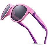 ACBLUCE Kids Polarized Sports Sunglasses TPEE Frame with Adjustable Strap for Boys Girls Age 6-12