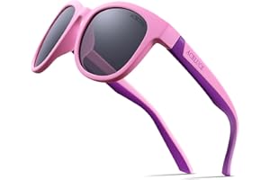 ACBLUCE Kids Polarized Sports Sunglasses TPEE Frame with Adjustable Strap for Boys Girls Age 6-12