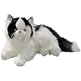 Cat, Persian Black-White, 12 inches, 30cm, Plush Toy, Soft Toy, Stuffed Animal 3200