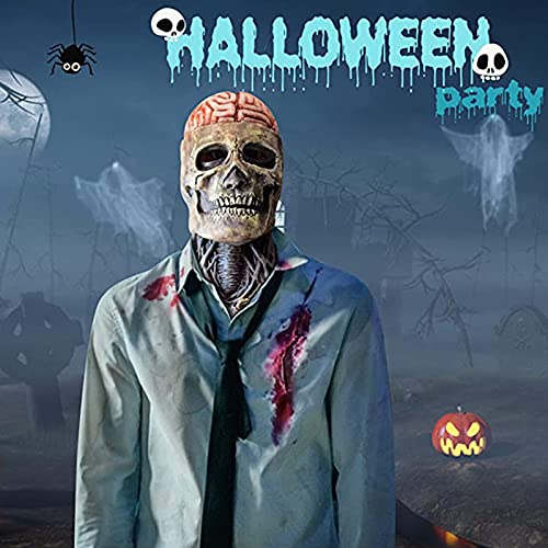 WRNM Scary Halloween Mask, The latest skeleton biochemical mask for