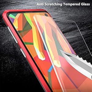 Wishcover Cover magnetica per Huawei Honor 10,Cover magnetica per Adsorbimento anteriore e posteriore in vetro temperato trasparente copertura a schermo intero copertina a patta design in un pezzo per - immagine 7