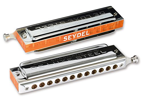 SEYDEL Chromatic DeLuxe Steel Solo Harmonica C