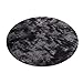 Round Fluffy Soft Area Rugs | Hairy Furry Modern Anti-Skid Shaggy Area Carpet | Living Room, Bedroom and New Home Floor Decorations (Black)thumb 4