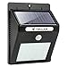 Teclan Solar Lights, 38 LED Wireless Waterproof Solar Motion Sensor Light, Outdoor Security Night Light for Garden, Yard, Wall, Patio, Deck, Steps with Motion Activated Auto On/Off (2-Pack)