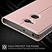 Sony Xperia XA2 Ultra case, KuGi Sony Xperia XA2 Ultra case, ultra-thin DD style PU Cover + TPU Back stand Case For Sony Xperia XA2 Ultra smartphone(Rosegold)