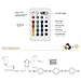 TORCHSTAR Set of 3 Multicolor LED Under Cabinet Lighting Kit, UL-Listed Power Adapter, Surface and Recessed Mount LED Puck Lights, IR Remote Control, Warm White