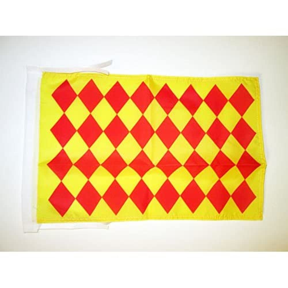 AZ FLAG - French Province of Angoumois Flag - 18'' x 12'' - 100% Polyester France - County of Angoumois Small Banner with Two Cords - Fade Resistant - Vivid Colors - 18x12 in - 45x30 Cm